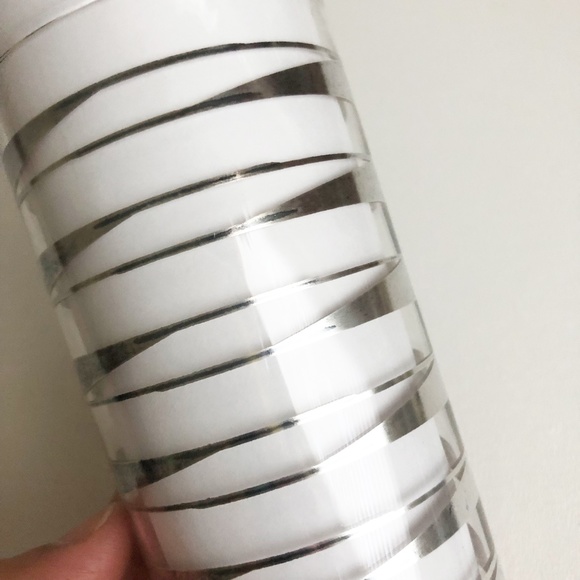 VTG Set 7 Libbey "Element" Tom Collins Ice Tea Glasses Diagonal Silver Stripes - Picture 8 of 12